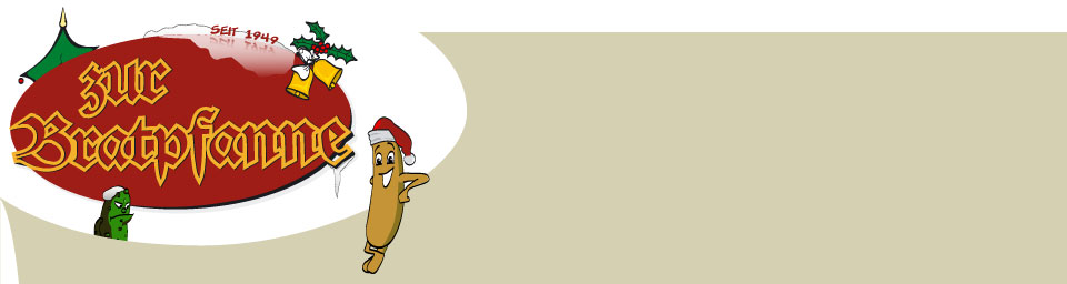 Bratpfanne Kopfbogen graubraun Weihnachts_Willem